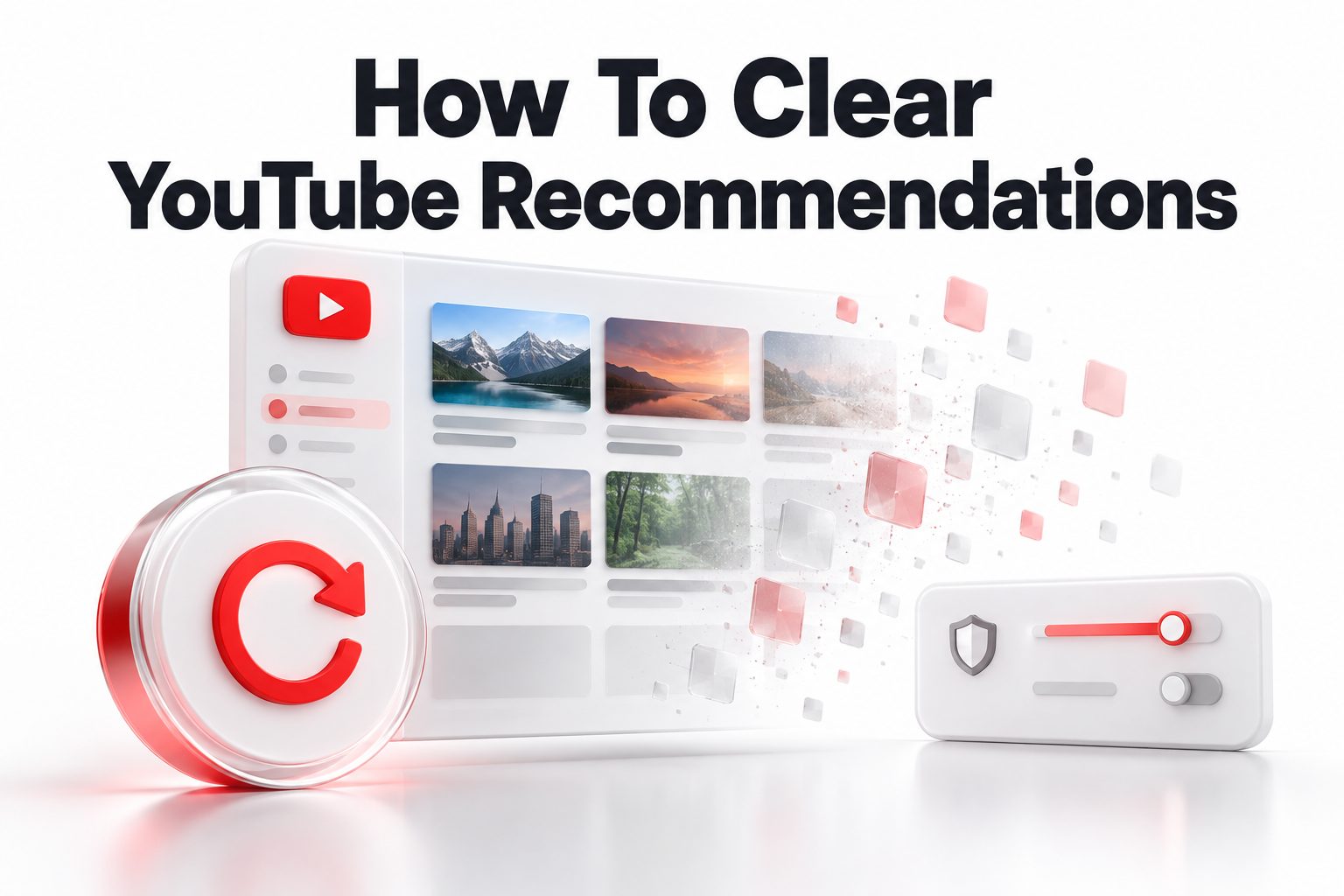 Person clearing YouTube watch history on phone to reset recommendations
